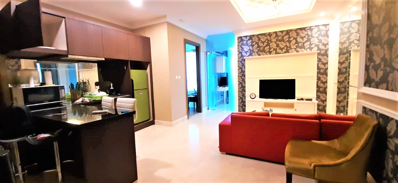 Disewakan Apartemen Residence 8 Tipe 2 Kamar Tidur Kondisi Fully Furnished